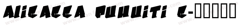 alibabba puhuiti b字体转换